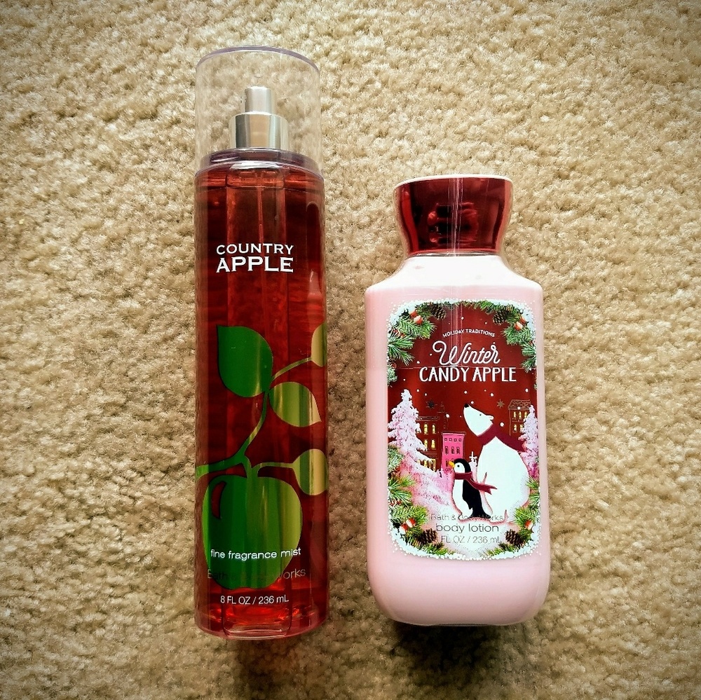 SOLD: Bath and Body Works Apple Set (New)